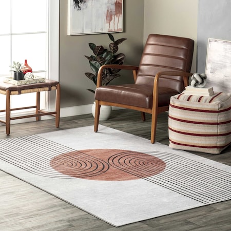 Nuloom Martine Abstract Sun Machine Washable Area Rug 2ft x 3ft KFFX04A-203